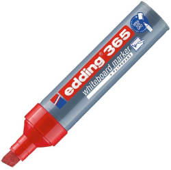 EDDİNG E-365 BEYAZ TAHTA KALEMİ CAP OFF KIRMIZI - EDDİNG