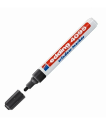 EDDİNG E-4095 CAM KALEMİ SİYAH - EDDİNG