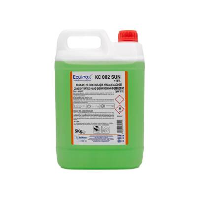 EQUINOX SUN APPLE YÜKSEK AKTİFLİ ELDE BULAŞIK YIKAMA DETERJANI YEŞİL / ELMA 5,15 KG - 1