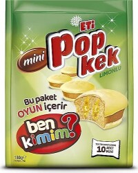 ETİ MİNİ KEK POP 180 GR.LİMONLU (10*) 1764200 - ETİ