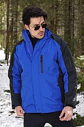 Fiyort Fy 162 Sogne 3'ü 1 Arada Su Geçirmez Mont Çıkarılabilir Polar Astarlı, Nefes Alabilen Outdoor Ceket Saxmavi-siyah - 