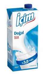 İÇİM SÜT 1000 ML TAM YAĞLI (12*) - İÇİM