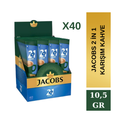 Jacobs Jacobs Kahve 2 Si 1 Arada Ins 10.5gx40 Ürün Görseli