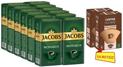 JACOBS MONARCH FİLTRE KAHVE 500GR (12 PAKET) + COFFEE FILTERS FILTRE KAĞIDI 100'LI (1X4) (2 PAKET) - 1
