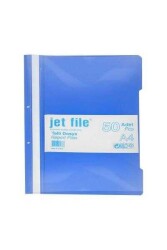 JET FILE TENDER FİLE PP MAVİ TELLİ DOSYA 50 Lİ - 1
