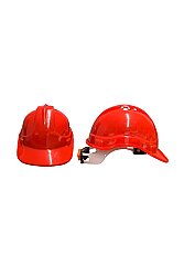 Karam Kb660 Vidalı Baret Beyaz İş Güvenliği Başlığı Ayarlanabilir Darbe Dayanımlı Koruyucu Kırmızı - 