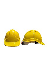 Karam Kb660 Vidalı Baret Beyaz İş Güvenliği Başlığı Ayarlanabilir Darbe Dayanımlı Koruyucu Sarı - 
