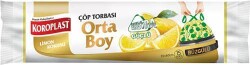KOROPLAST 55*60 BÜZGÜLÜ BÜYÜK BOY EXTRA LİMON KOKULU ÇÖP POŞETİ - KOROPLAST