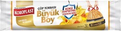 KOROPLAST 65*70 BÜZGÜLÜ BÜYÜK BOY EXTRA VANİLYA KOKULU ÇÖP POŞETİ (25) - KOROPLAST