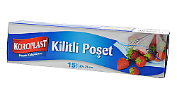 Koroplast Küçük Boy Kilitli Poşet 20x25 Cm 15li - KOROPLAST