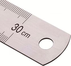 KRAF ÇELİK CETVEL 30 CM INCH ÖLÇÜLÜ 530G - KRAF