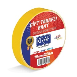 KRAF ÇİFT TARAFLI BANT 19MMX25M 2519G - KRAF