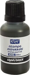 KRAF ISTAMPA MÜREKKEBİ 30CC SİYAH 430G - KRAF
