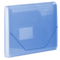 KRAF KÖRÜKLÜ DOSYA 13 CEP LASTİKLİ F4302 MAVİ - KRAF