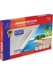 Kraf Laminasyon Filmi Parlak A4 100mıc 100lü 2120 - KRAF