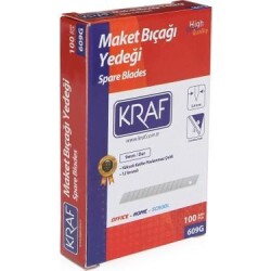 KRAF MAKET BIÇAĞI YEDEĞİ DAR 100 LÜ 609G - KRAF