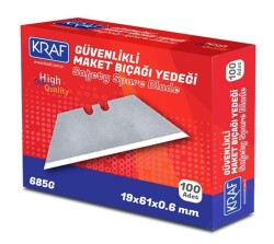 KRAF MAKET BIÇAĞI YEDEĞİ İŞ GÜVENLİĞİ 100 LÜ 685G - KRAF