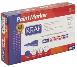 KRAF PAINT MARKÖR 830 MAVİ (12) - KRAF