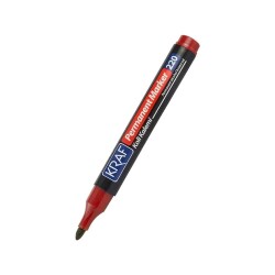 KRAF PERMANENT MARKÖR YUVARLAK UC 220 KIRMIZI (12) - KRAF