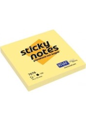 KRAF YAPIŞKANLI NOT KAĞIDI 76X76 SARI 7676 - KRAF