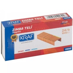 KRAF ZIMBA TELİ 24/6 SARI 1000 Lİ 255G - KRAF
