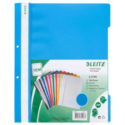 Leitz Telli Dosya L-4189 Açık Mavi 50 Li Telli ve Poşet Dosyalar LEITZ