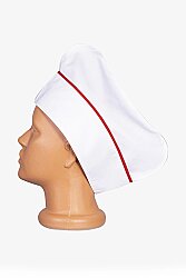 Libani Aşçı Kepi Beyaz-kırmızı - 