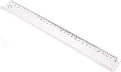 MAS 2230 PLASTİK CETVEL 30 CM (ŞEFFAF) - 1