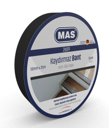 Mas 2659 Kaydırmaz Bant - 50mm x 25m - Siyah - 2