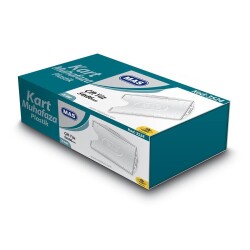 MAS 3524 PLASTİK KART MUHAFAZA -ÇİFT YÜZ-54X86-ŞEFFAF25 Lİ - MAS