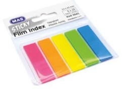 MAS 3661 FİLM INDEKS - 12*45 - PP - DÖRTGEN 25 S-- 5 RENK - MAS