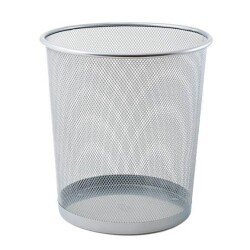 MAS 854 TAM DELİKLİ ÇÖP KOVASI (SİLVER) - MAS