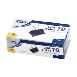 MAS 920 OMEGA ÇELİK KISKAÇ 19 MM -SİYAH- - MAS