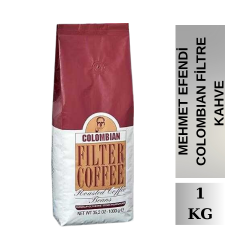 MEHMET EFENDİ COLOMBIAN FİLTRE KAHVE KAVRULMUŞ ÇEKİRDEK 1000GR (6) - 1