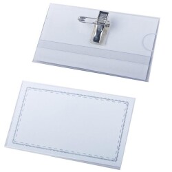 NOKİ YAKA KARTI İĞNELİ YATAY 55150 50Lİ ŞEFFAF - NOKİ