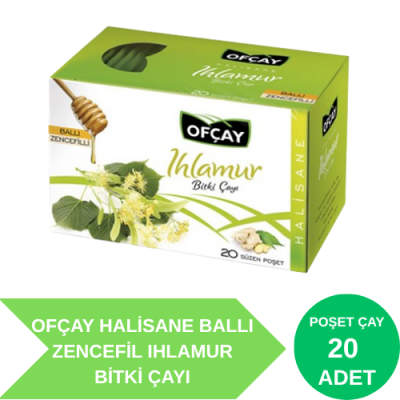 Ofçay Ofçay Halisane Ballı Zencefil Ihlamur Bitki Çayı 20'li Ürün Görseli