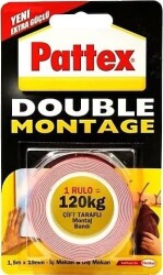 Pattex Çift Taraflı Bant Double Montage 1483609 1,5mx19mm - PATTEX