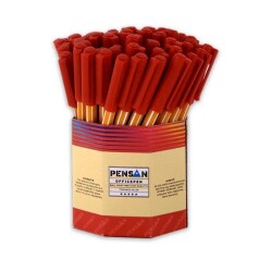 PENSAN 1010 TÜKENMEZ KALEM KIRMIZI 60*LI 1 MM - PENSAN