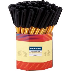 PENSAN 1010 TÜKENMEZ KALEM SİYAH 60*LI 1 MM - PENSAN