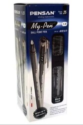 PENSAN MY-PEN TÜKENMEZ KALEM SİYAH 25.Lİ 1 MM 2210 - PENSAN