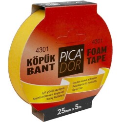 Picador 25mm*5m Köpük Çift Taraflı Askısız Bant - 2