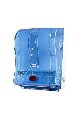  PRESTİJ OTOMATİK HAVLU DİSPENSERİ 21 CM ŞEFFAF-MAVİ - 1