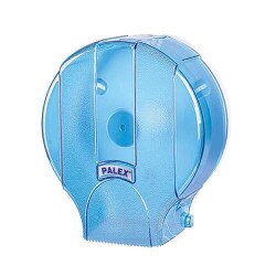 PROFCAN MİNİ JUMBO TUVALET KAĞIDI 4KG / 98MT *12 RULO (5 KOLİ) + PALEX STANDART JUMBO TUVALET KAĞIDI DİSPENSERİ ŞEFFAF-MAVİ (1 ADET) - 3