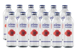 PÜRSU DOĞAL KAYNAK CAM ŞİŞE SU 0,33ML 12Lİ - 1