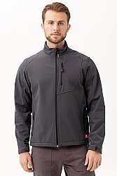 Salina Mont Erkek Su İtici Rüzgar Geçirmez Softshell Kışlık Outdoor Mont Füme - 