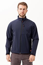 Salina Mont Erkek Su İtici Rüzgar Geçirmez Softshell Kışlık Outdoor Mont Lacivert - 