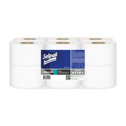 Selpak 7901827 / 7907837 Professıonal İçten Çekmelı Tuvalet Kağıdı -120 M 12'li - SELPAK