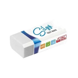 Silka Sg3 Text Mate Silgi Küçük Boy Beyaz - SİLKA