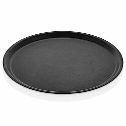 Siyah Kaydırmaz Tepsi Büyük Yuvarlak - CANPA