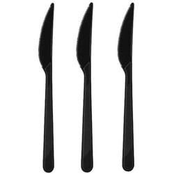 Siyah Plastik Lüks Bıçak 100lü - CANPA
